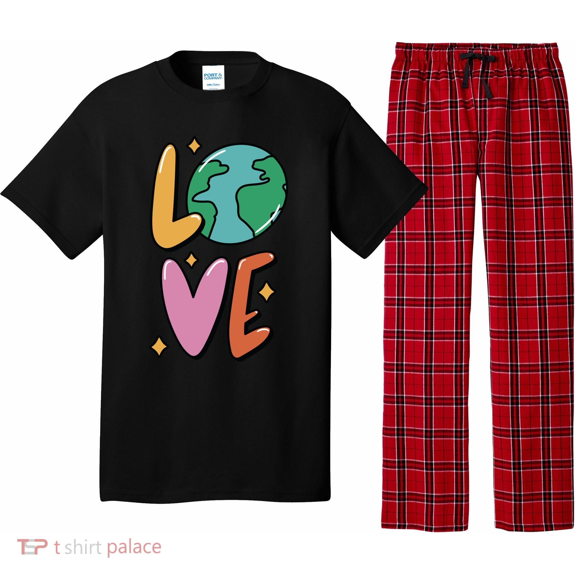 Earth Day Planet Anniversary Love Earth Day Environtal Great Gift Pajama Set