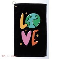 Earth Day Planet Anniversary Love Earth Day Environtal Great Gift Golf Towel thumb 0