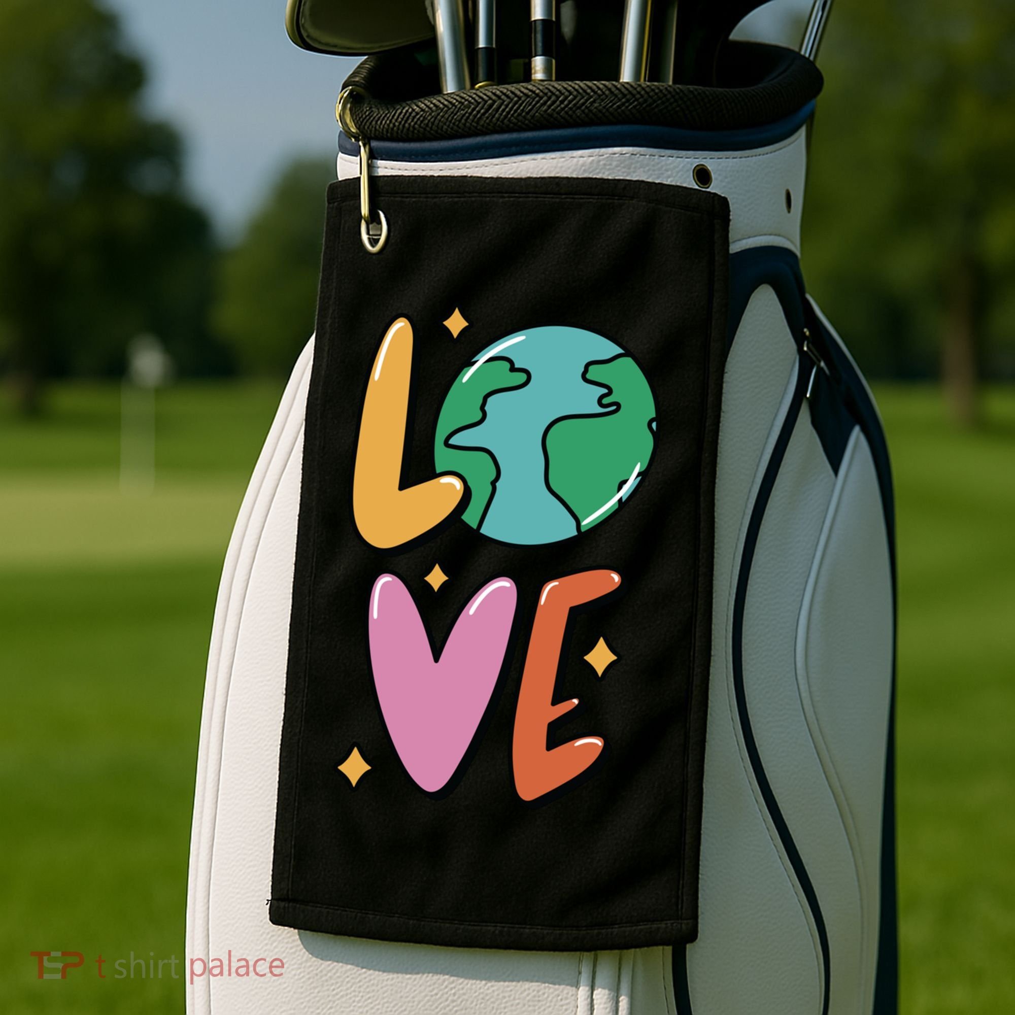 Earth Day Planet Anniversary Love Earth Day Environtal Great Gift Golf Towel