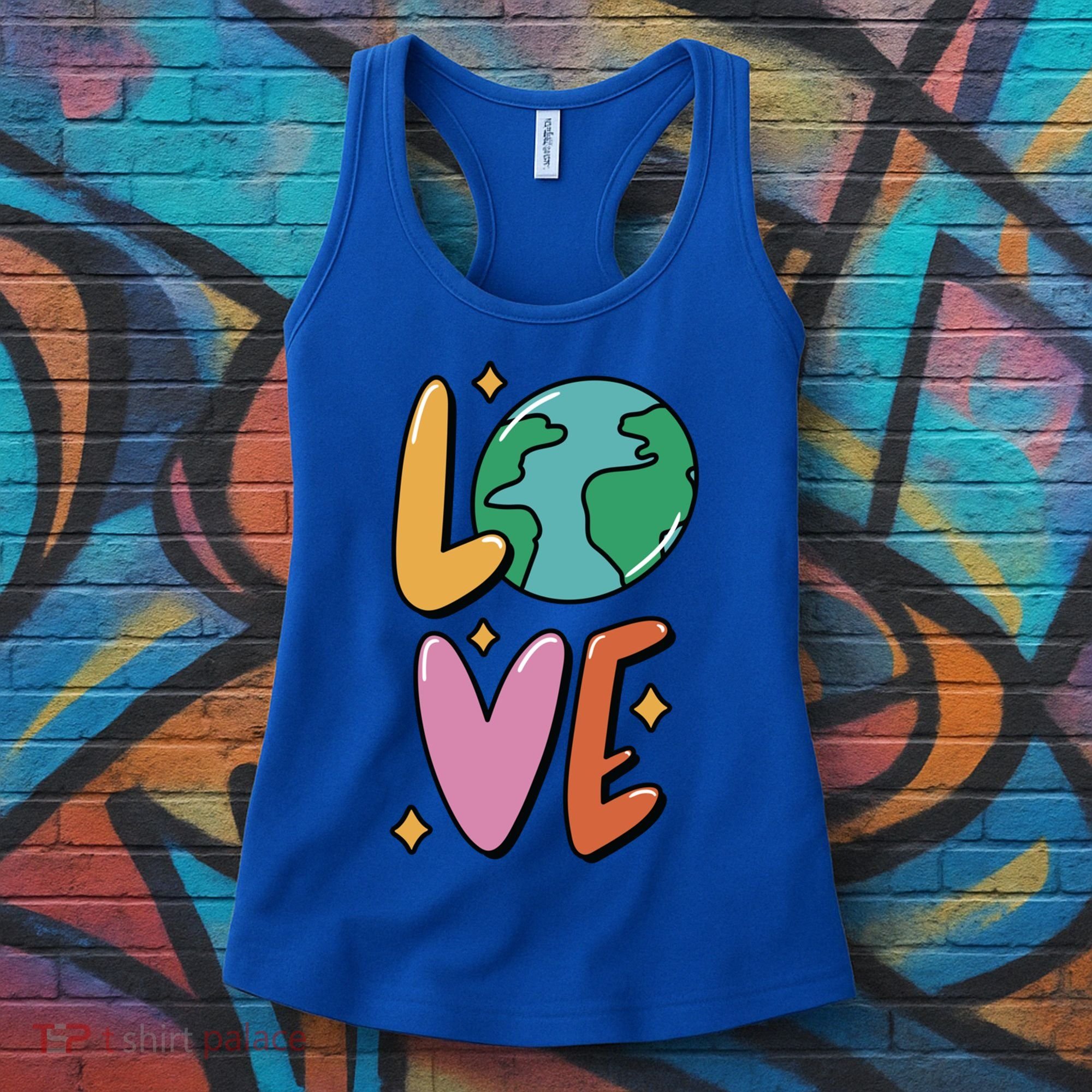 Earth Day Planet Anniversary Love Earth Day Environtal Great Gift Women's Tank Top