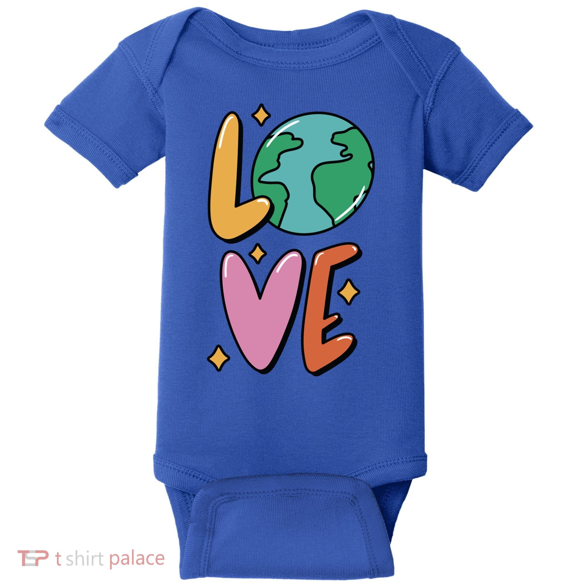 Earth Day Planet Anniversary Love Earth Day Environtal Great Gift Baby Bodysuit