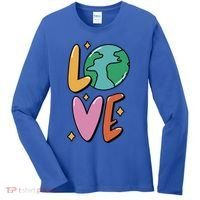 Earth Day Planet Anniversary Love Earth Day Environtal Great Gift Women's Long Sleeve Shirt thumb 0