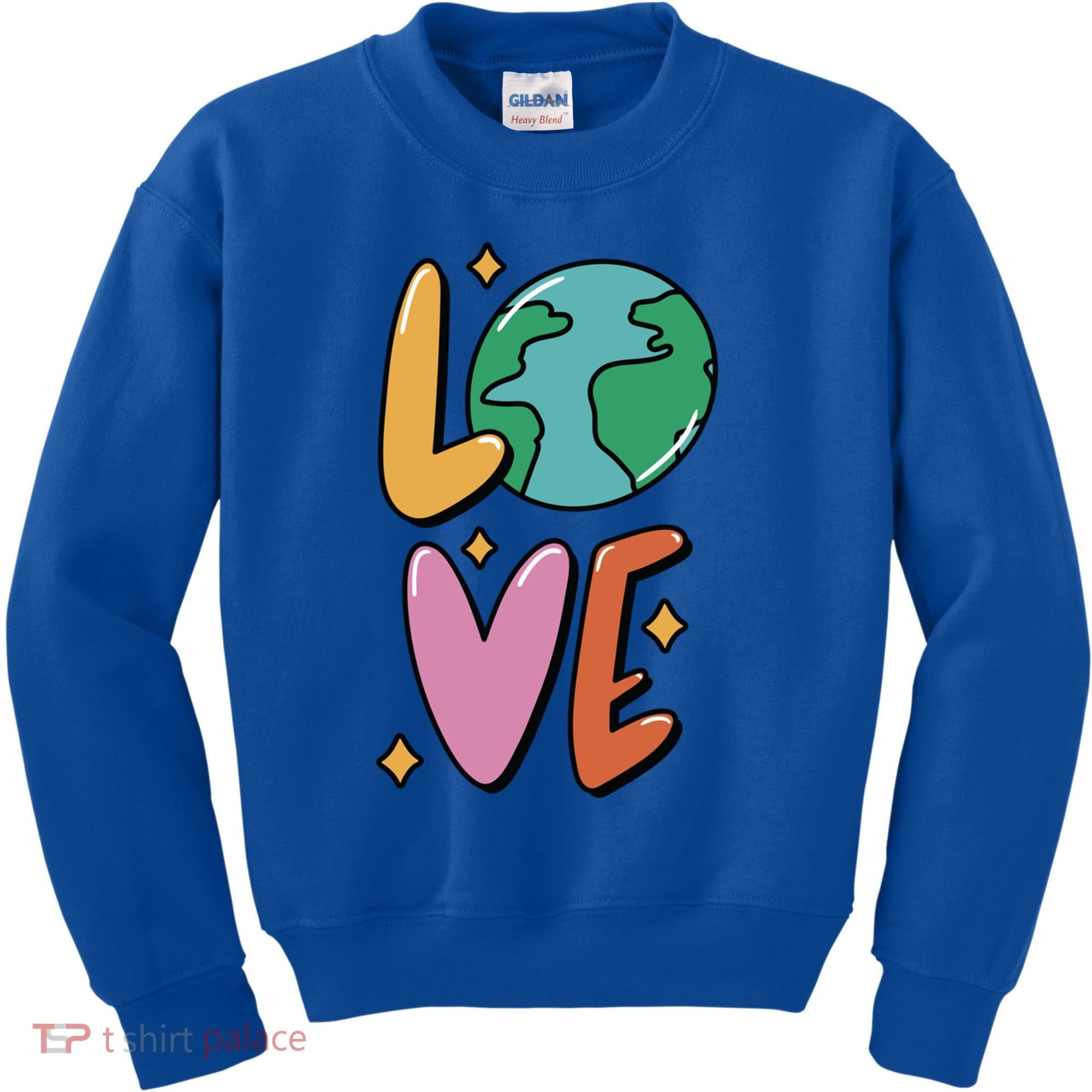 Earth Day Planet Anniversary Love Earth Day Environtal Great Gift Kids Sweatshirt