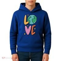 Earth Day Planet Anniversary Love Earth Day Environtal Great Gift Kids Hoodie thumb 4