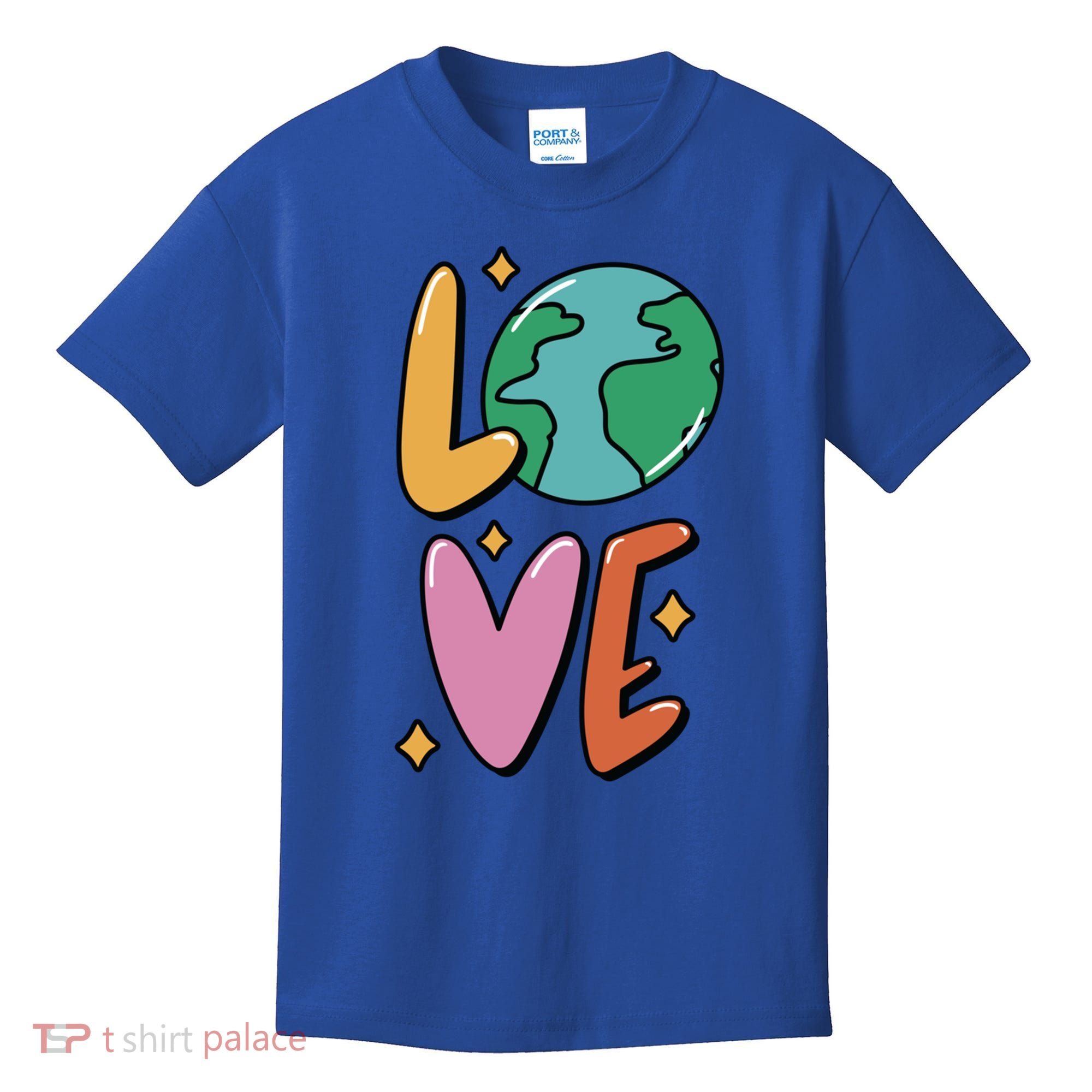 Earth Day Planet Anniversary Love Earth Day Environtal Great Gift Kids T-Shirt