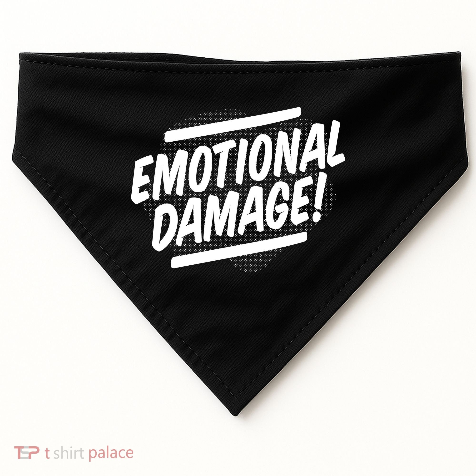 Emotional Damage Quote USA-Made Doggie Bandana