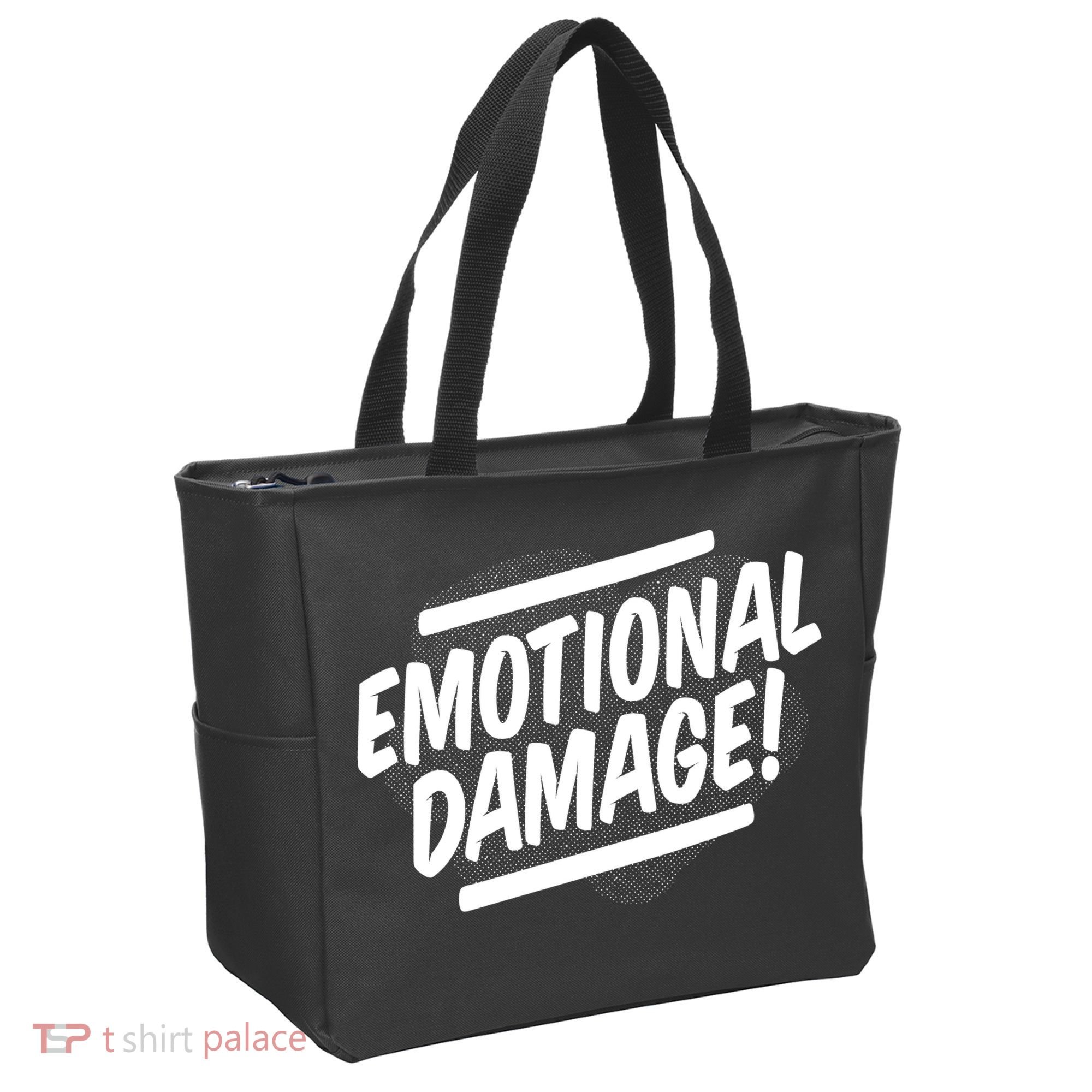Emotional Damage Quote Tote Bag