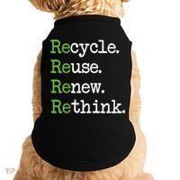 Earth Day Recycle Reuse Renew Rethink Environmental Activism Doggie Tank thumb 0