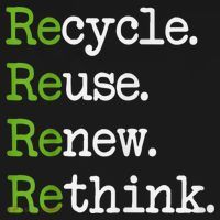 Earth Day Recycle Reuse Renew Rethink Environmental Activism Apron thumb 3