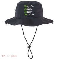 Earth Day Recycle Reuse Renew Rethink Environmental Activism Bucket Hat thumb 0