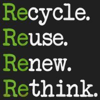 Earth Day Recycle Reuse Renew Rethink Environmental Activism Beanie thumb 2
