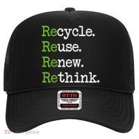 Earth Day Recycle Reuse Renew Rethink Environmental Activism Hat thumb 0
