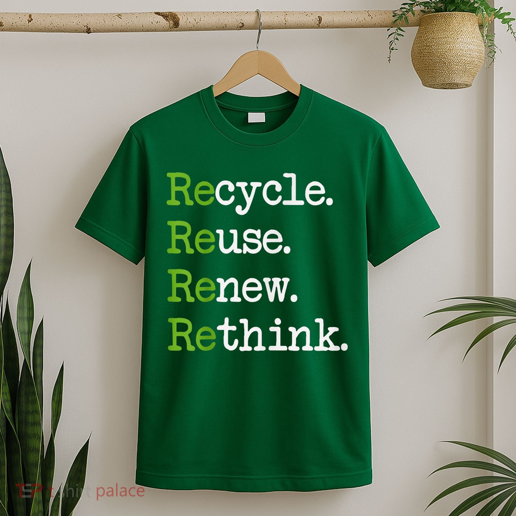 Earth Day Recycle Reuse Renew Rethink Environmental Activism T-Shirt
