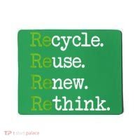Earth Day Recycle Reuse Renew Rethink Environmental Activism Mousepad thumb 0