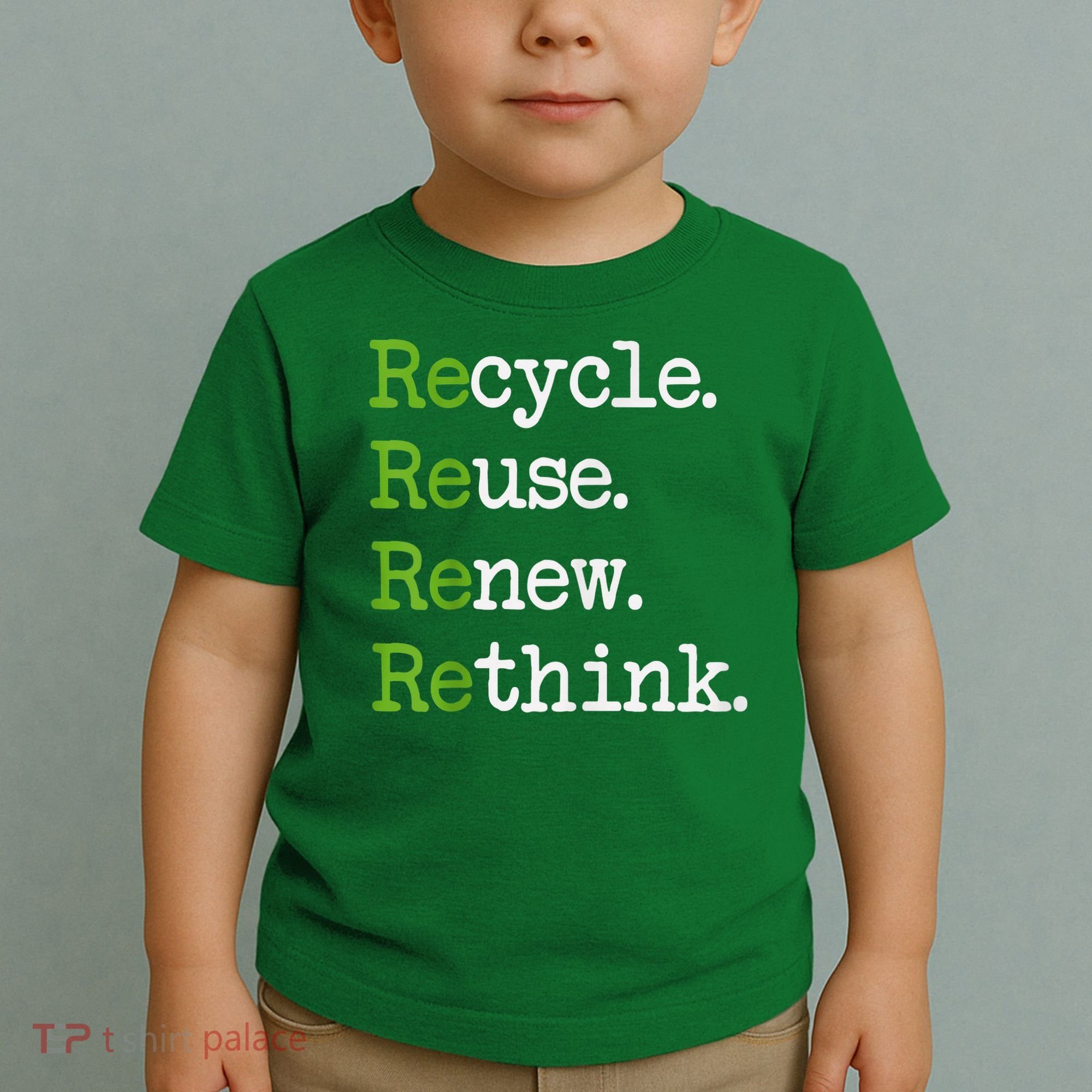 Earth Day Recycle Reuse Renew Rethink Environmental Activism Toddler T-Shirt