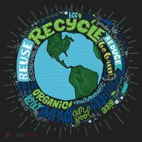 Earth Day Recycle Globe Women's Sweatshirt thumb 2