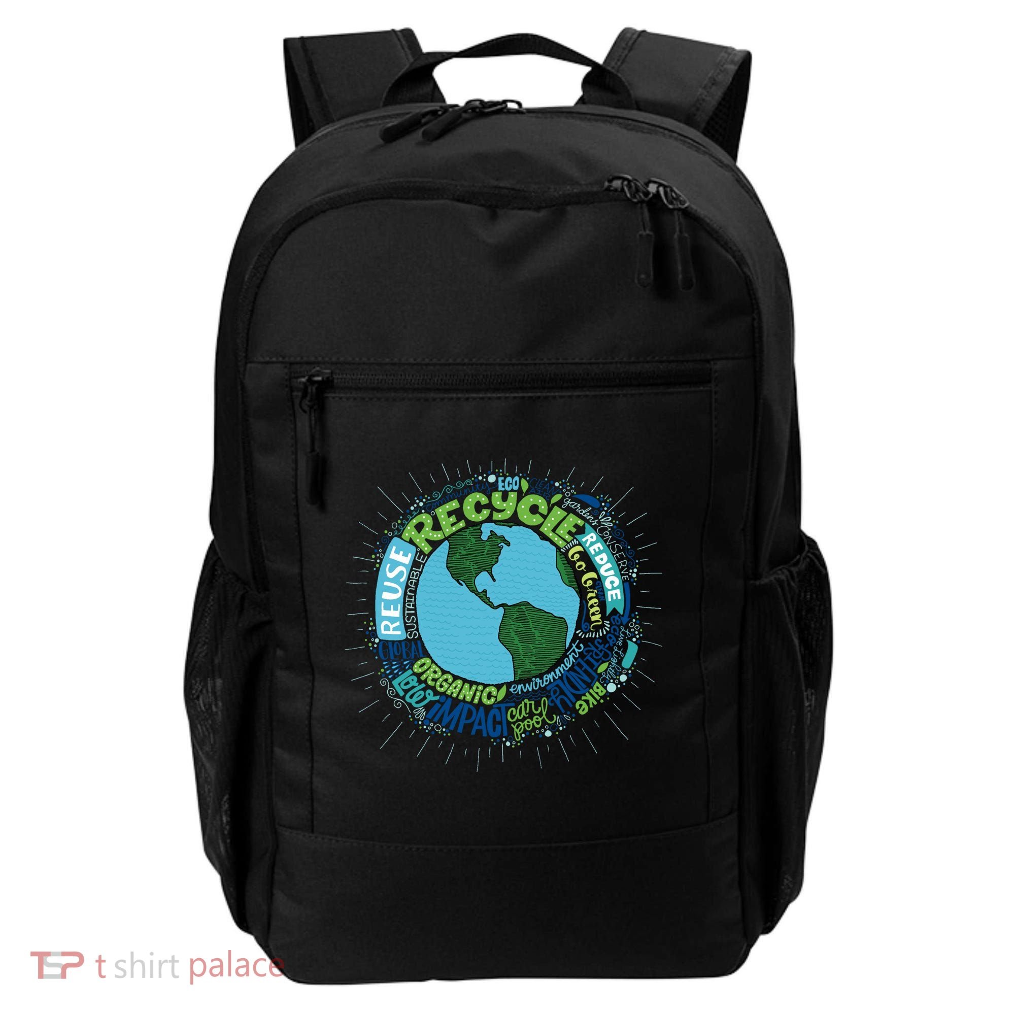 Earth Day Recycle Globe Backpack