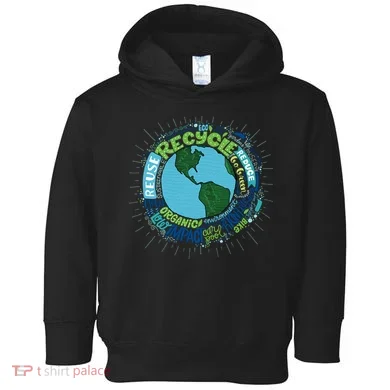 Earth Day Recycle Globe Toddler Hoodie