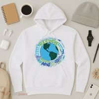 Earth Day Recycle Globe Hoodie thumb 3