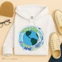 Earth Day Recycle Globe Hoodie thumb 4