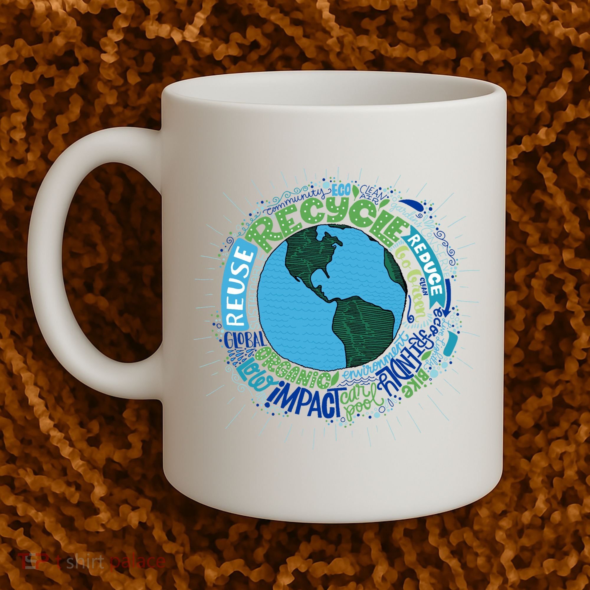 Earth Day Recycle Globe Coffee Mug