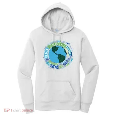 Earth Day Recycle Globe Women's Hoodie