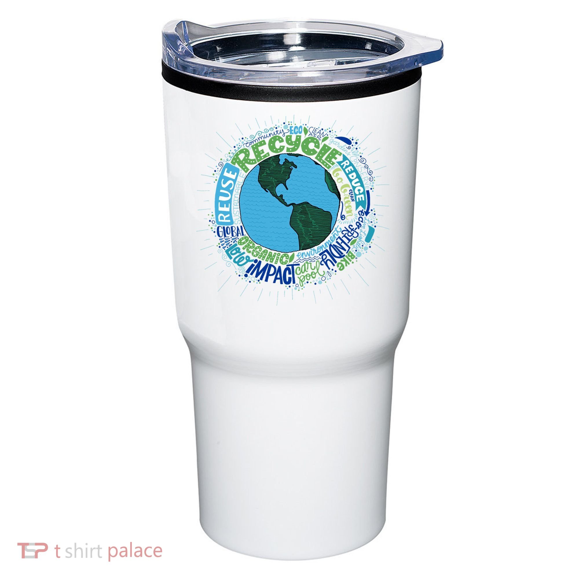 Earth Day Recycle Globe Tumbler