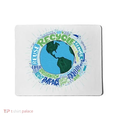 Earth Day Recycle Globe Mousepad