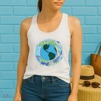 Earth Day Recycle Globe Women's Tank Top thumb 2