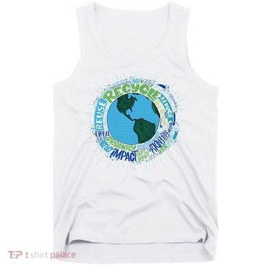 Earth Day Recycle Globe Tank Top