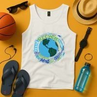 Earth Day Recycle Globe Tank Top thumb 4