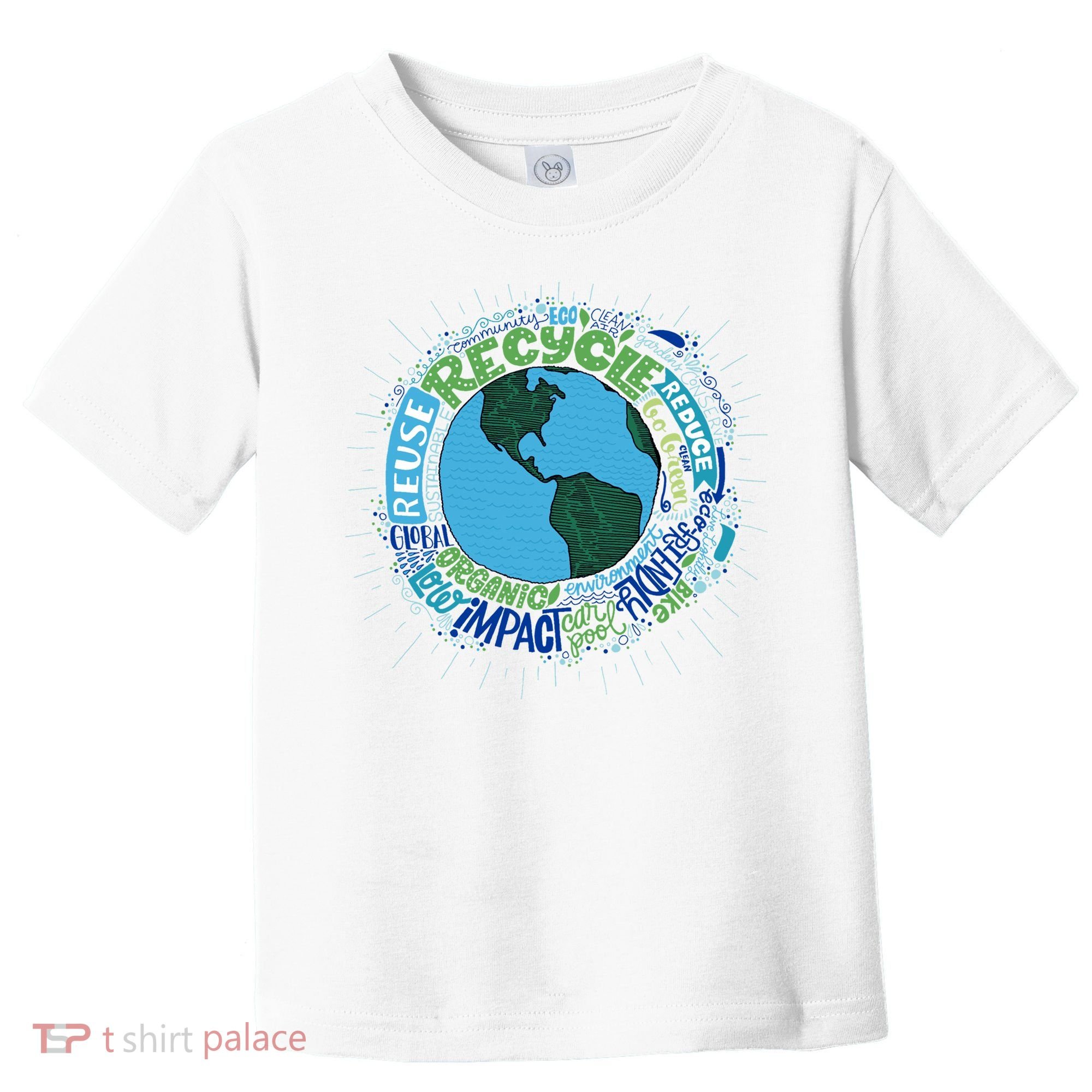 Earth Day Recycle Globe Toddler T-Shirt