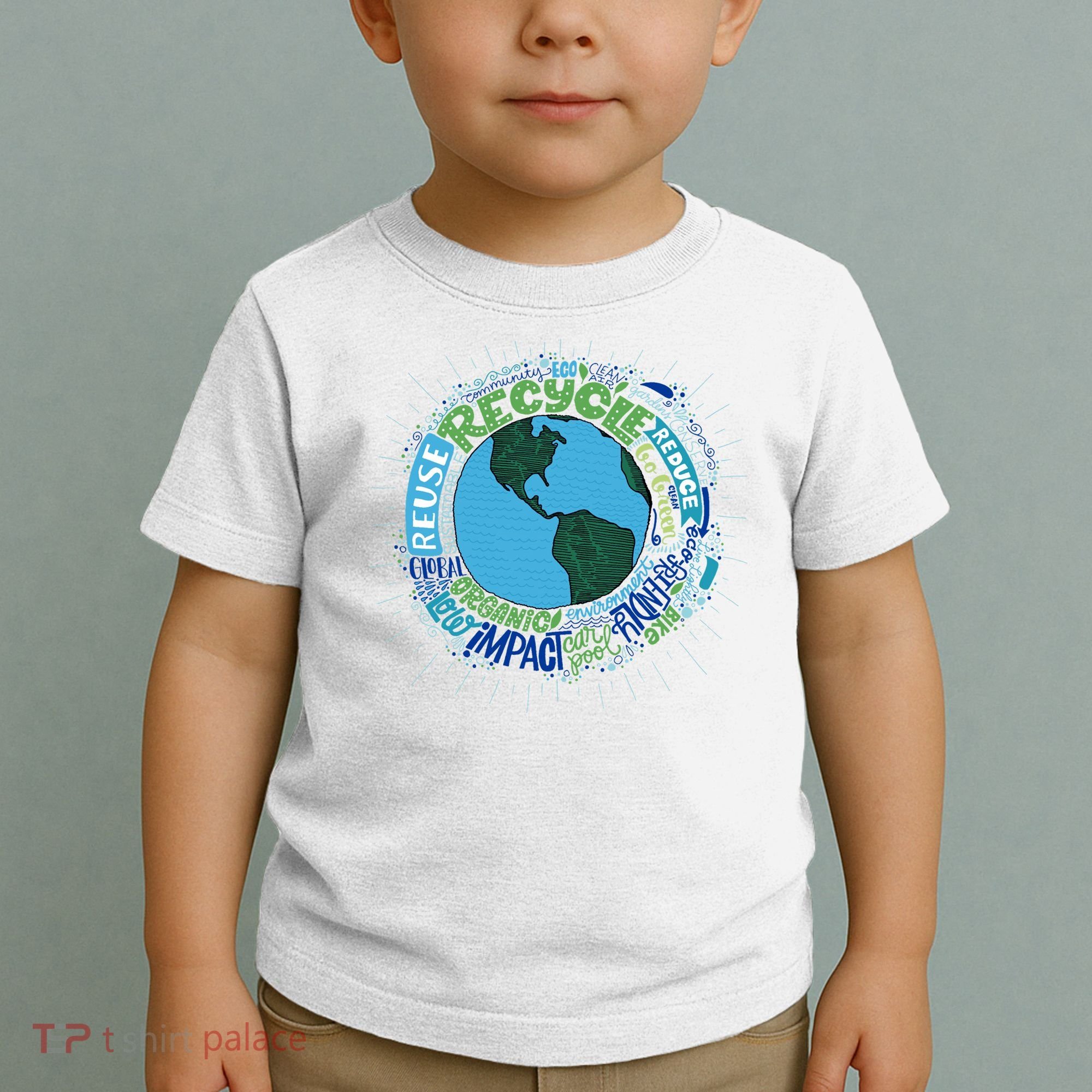 Earth Day Recycle Globe Toddler T-Shirt