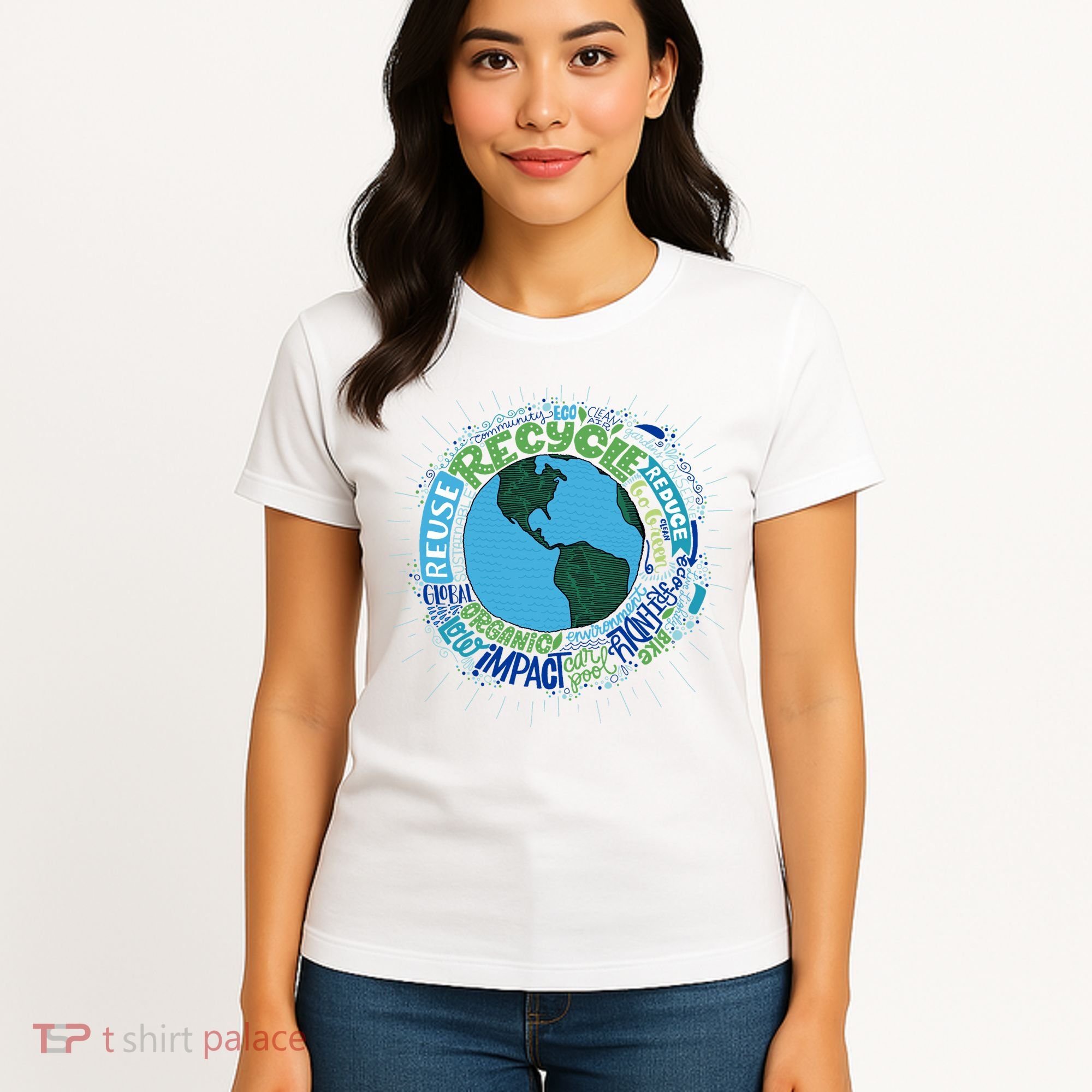 Earth Day Recycle Globe Women's T-Shirt