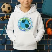 Earth Day Recycle Globe Kids Hoodie thumb 2
