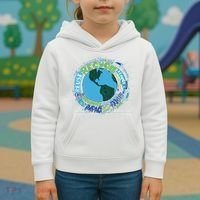 Earth Day Recycle Globe Kids Hoodie thumb 3