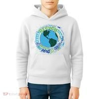Earth Day Recycle Globe Kids Hoodie thumb 4