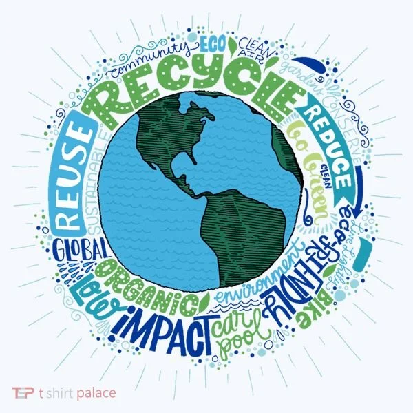 Earth Day Recycle Globe Kids Hoodie