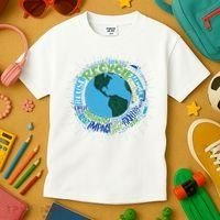 Earth Day Recycle Globe Kids T-Shirt thumb 3