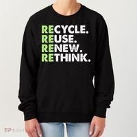 Earth Day Recycle Reuse Renew Rethink Women's Sweatshirt thumb 0