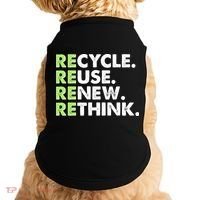 Earth Day Recycle Reuse Renew Rethink Doggie Tank thumb 0