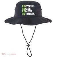 Earth Day Recycle Reuse Renew Rethink Bucket Hat thumb 0