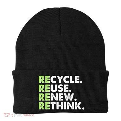Earth Day Recycle Reuse Renew Rethink Beanie