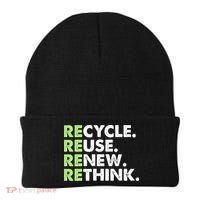 Earth Day Recycle Reuse Renew Rethink Beanie thumb 0