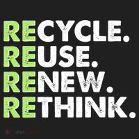 Earth Day Recycle Reuse Renew Rethink Beanie thumb 2
