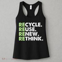 Earth Day Recycle Reuse Renew Rethink Women's Tank Top thumb 3