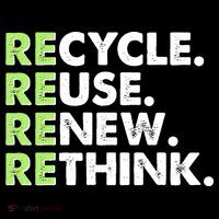 Earth Day Recycle Reuse Renew Rethink Women's Tank Top thumb 5