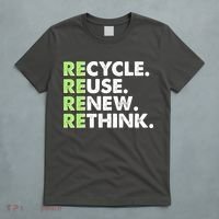 Earth Day Recycle Reuse Renew Rethink T-Shirt thumb 5
