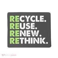 Earth Day Recycle Reuse Renew Rethink Mousepad thumb 0