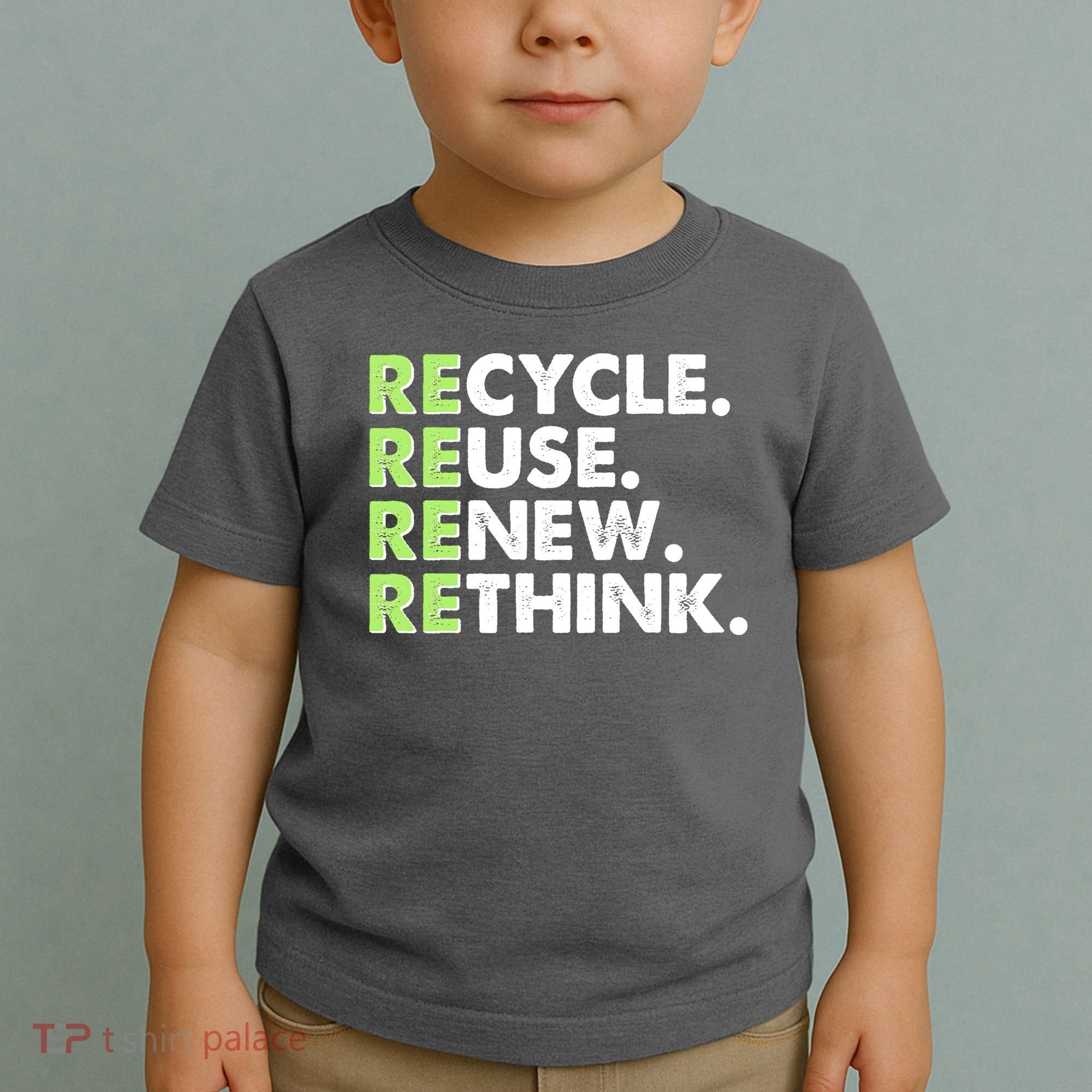 Earth Day Recycle Reuse Renew Rethink Toddler T-Shirt